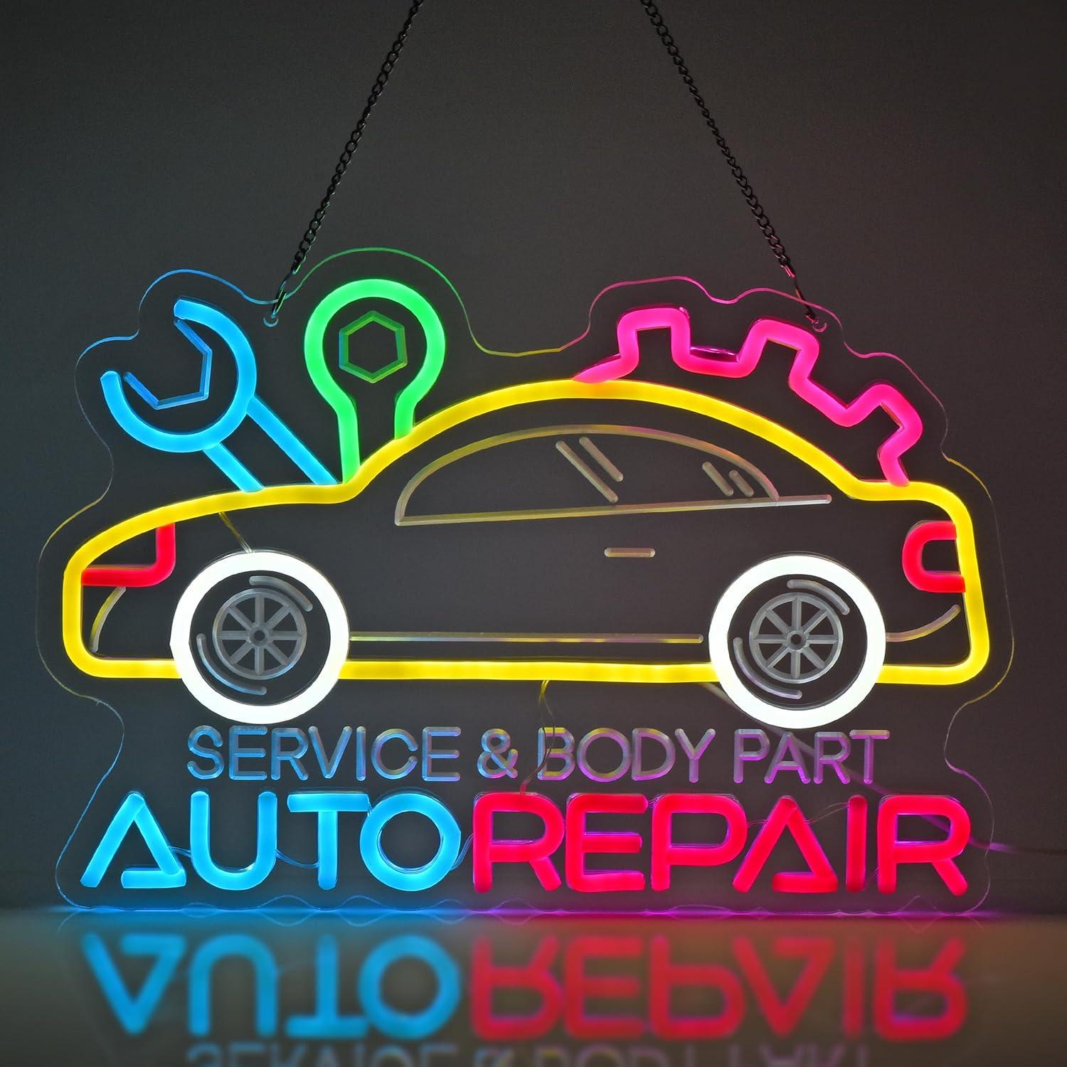 Auto Repair Shop - Auto Repair Neon Sign Neon Light