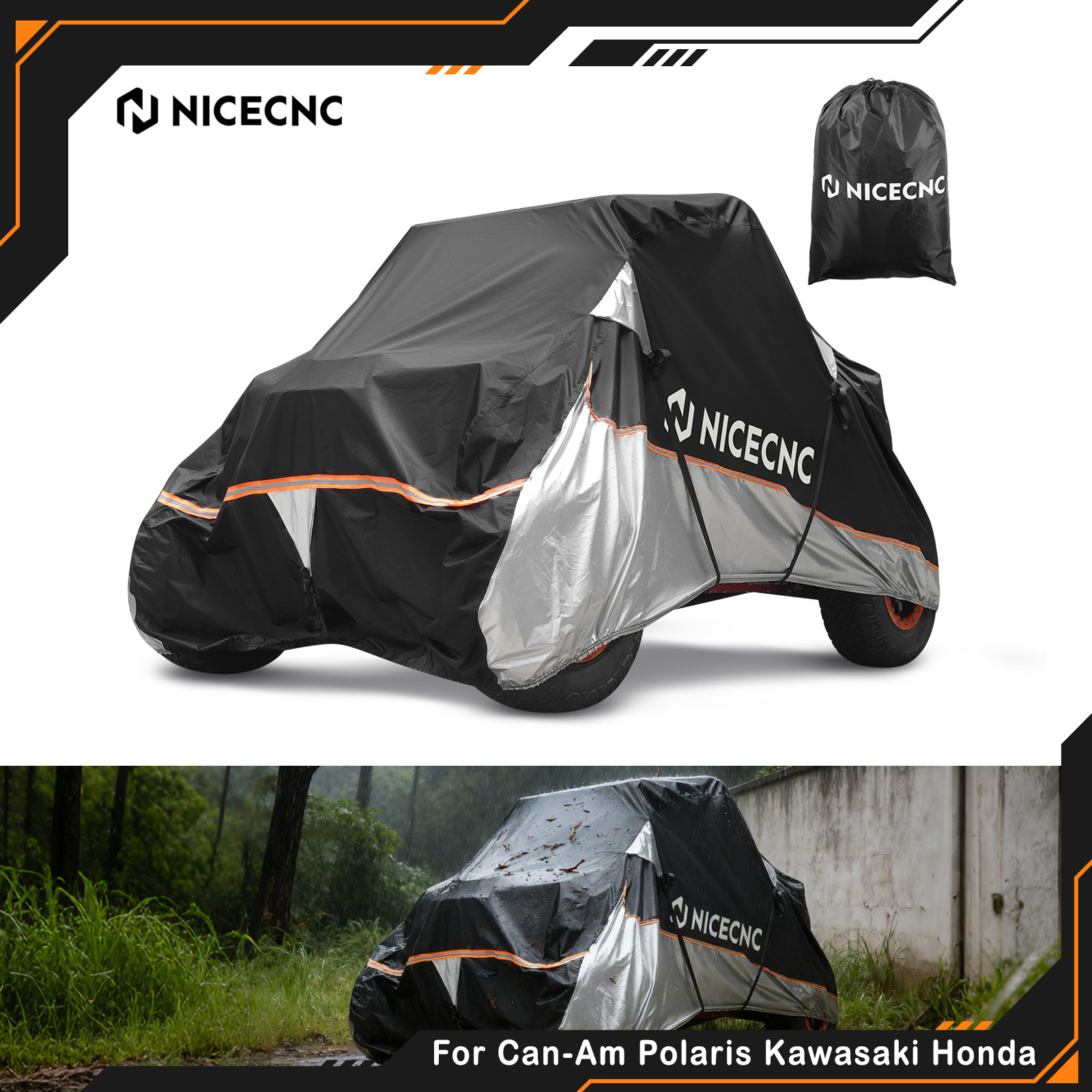 Exhaust Pipe Expander - NICECNC Waterproof UTV Cover For 2