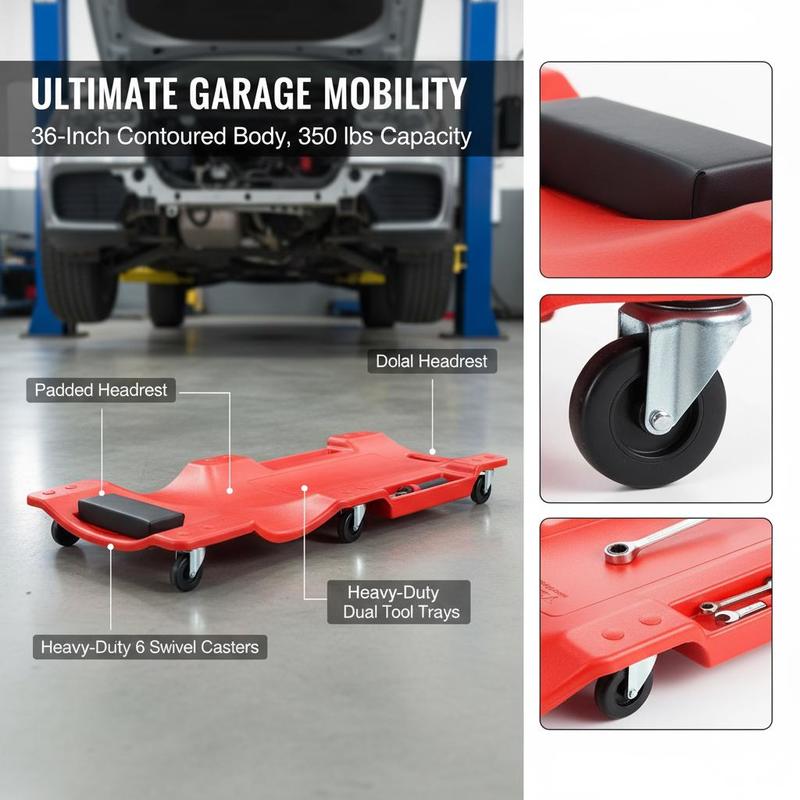 Rolling Creeper Board 36-Inch  - Auto Repair Shop recension och pris