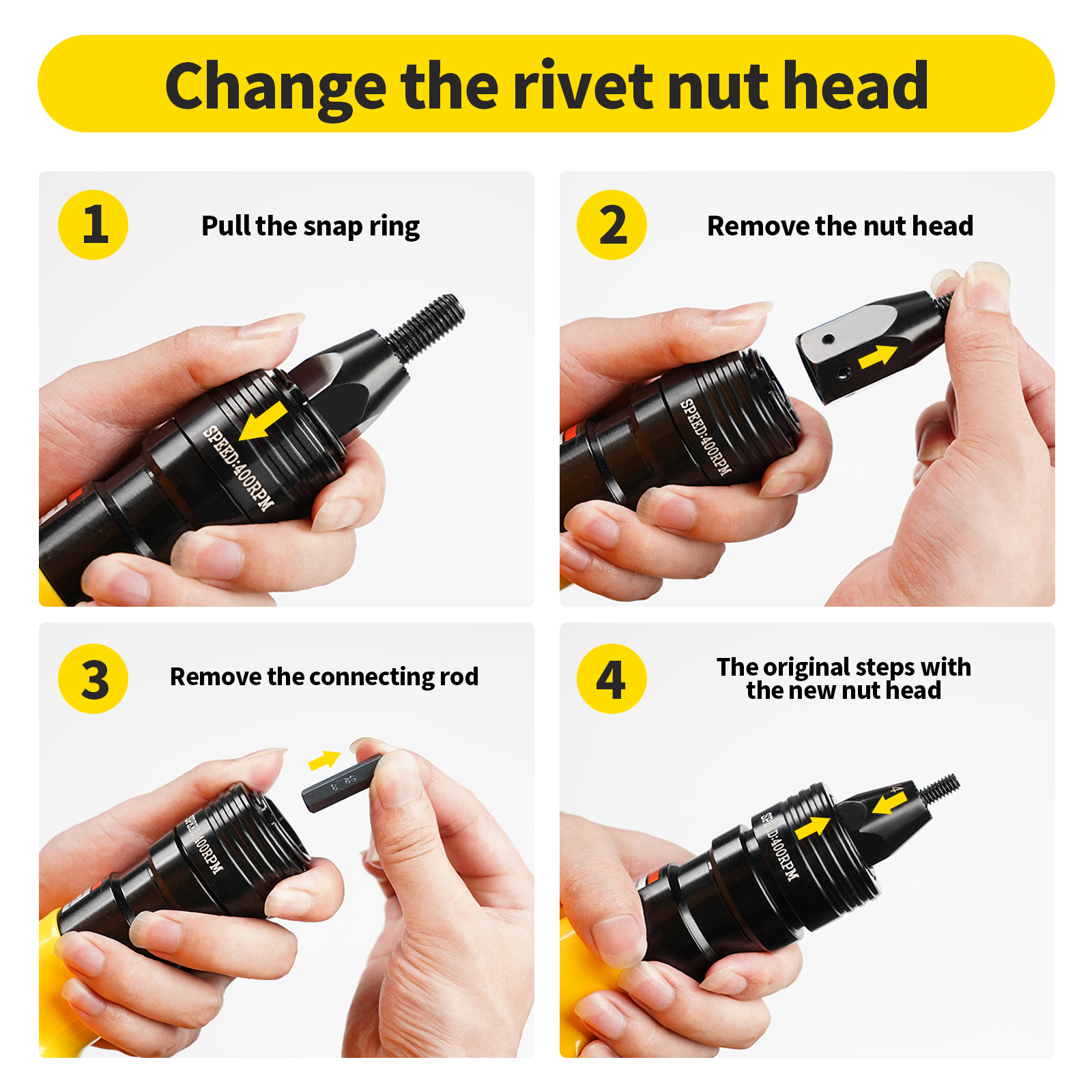 HIFESON Pneumatic Rivet Nut Gu - Rivet Gun Air recension och pris