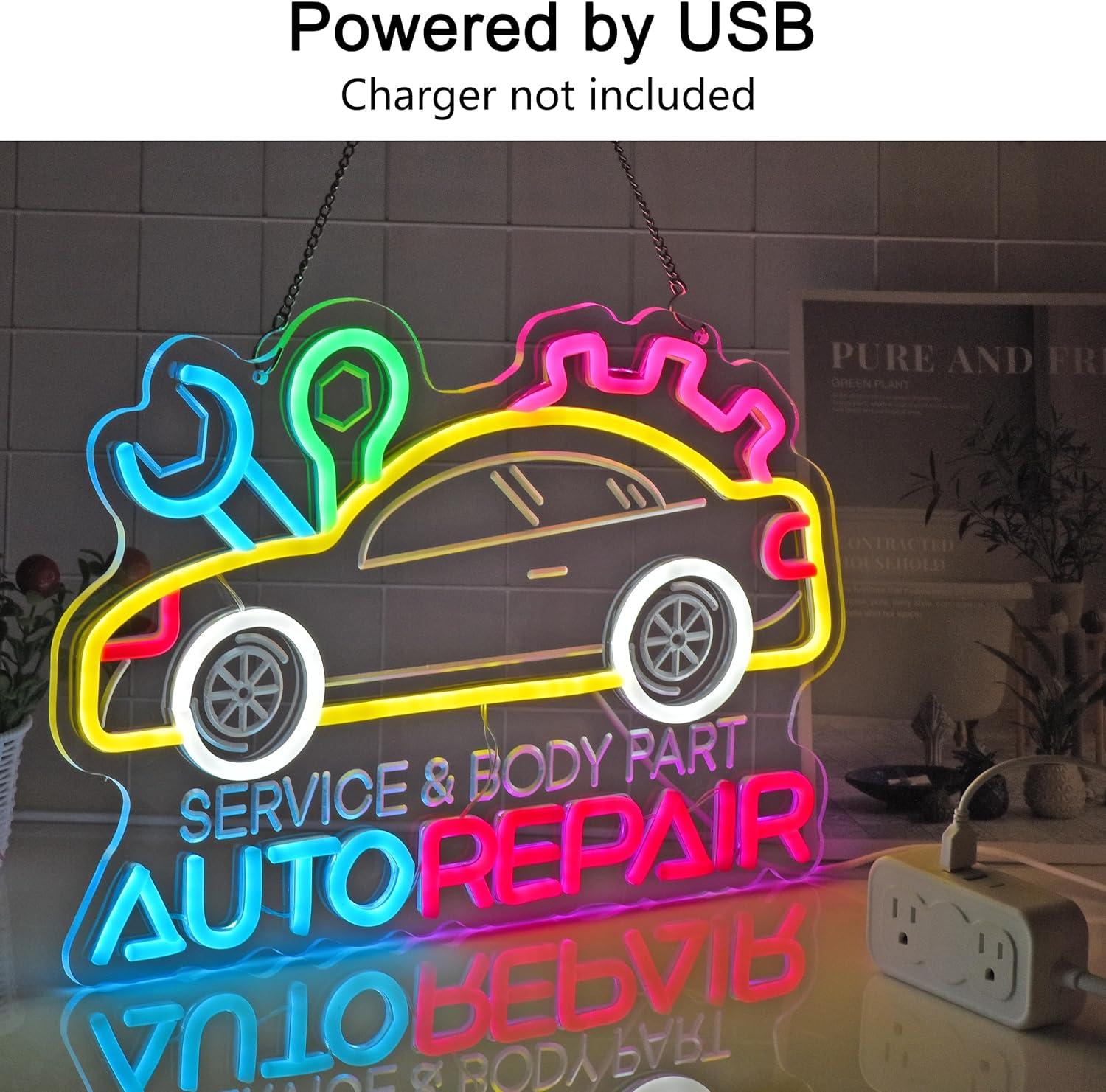 Auto Repair Neon Sign Neon Lig - Auto Repair Shop recension och pris
