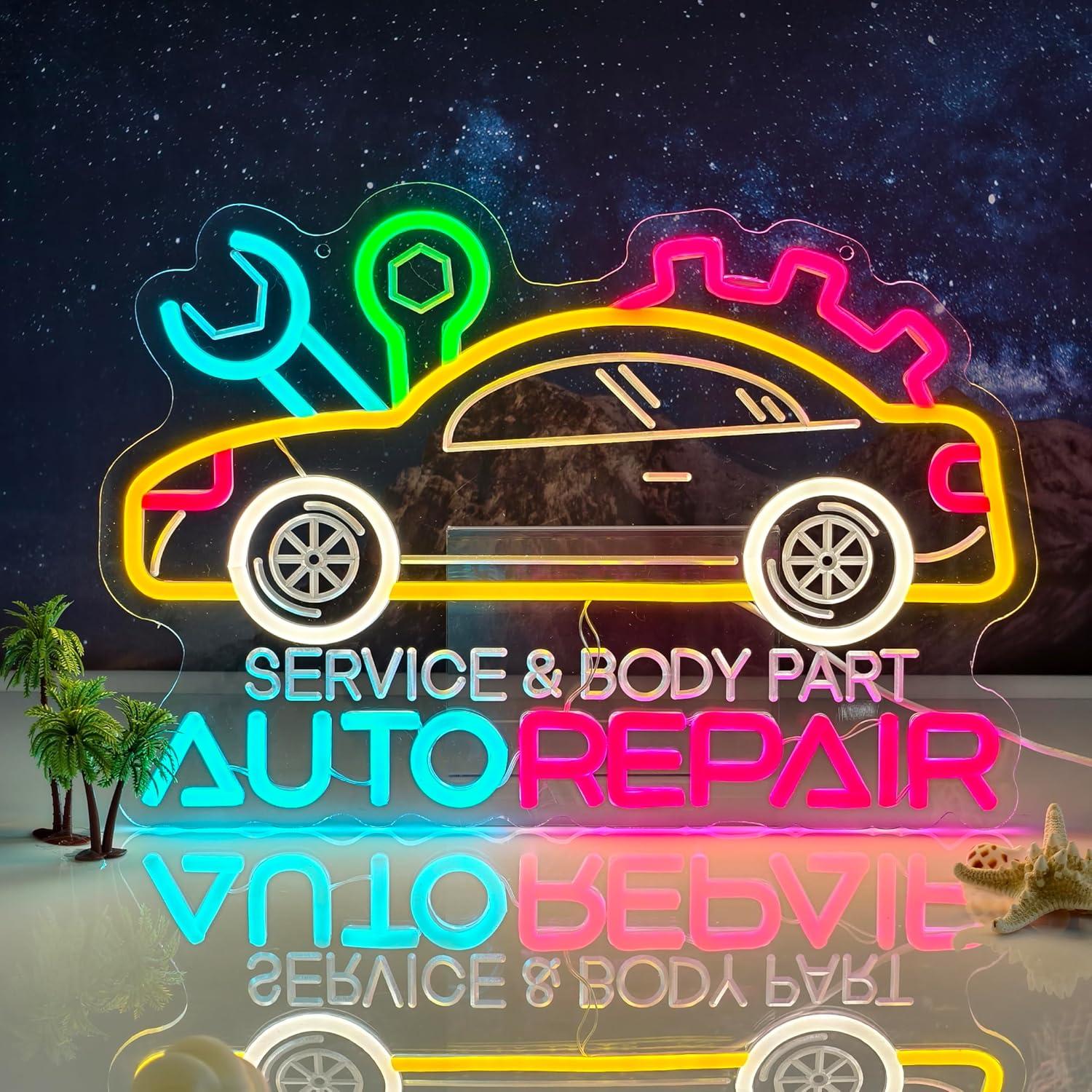 Auto Repair Neon Sign Neon Lig - Auto Repair Shop recension och pris