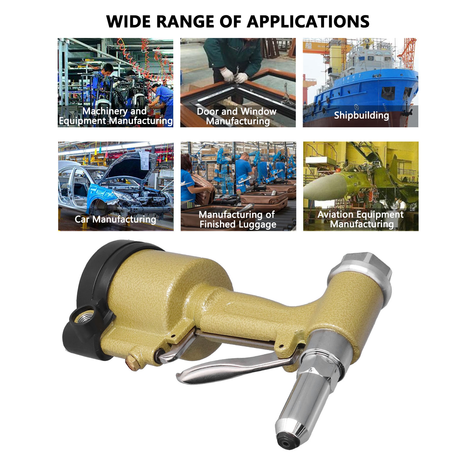 KP-701 Pneumatic Riveter Short - Rivet Gun Air recension och pris