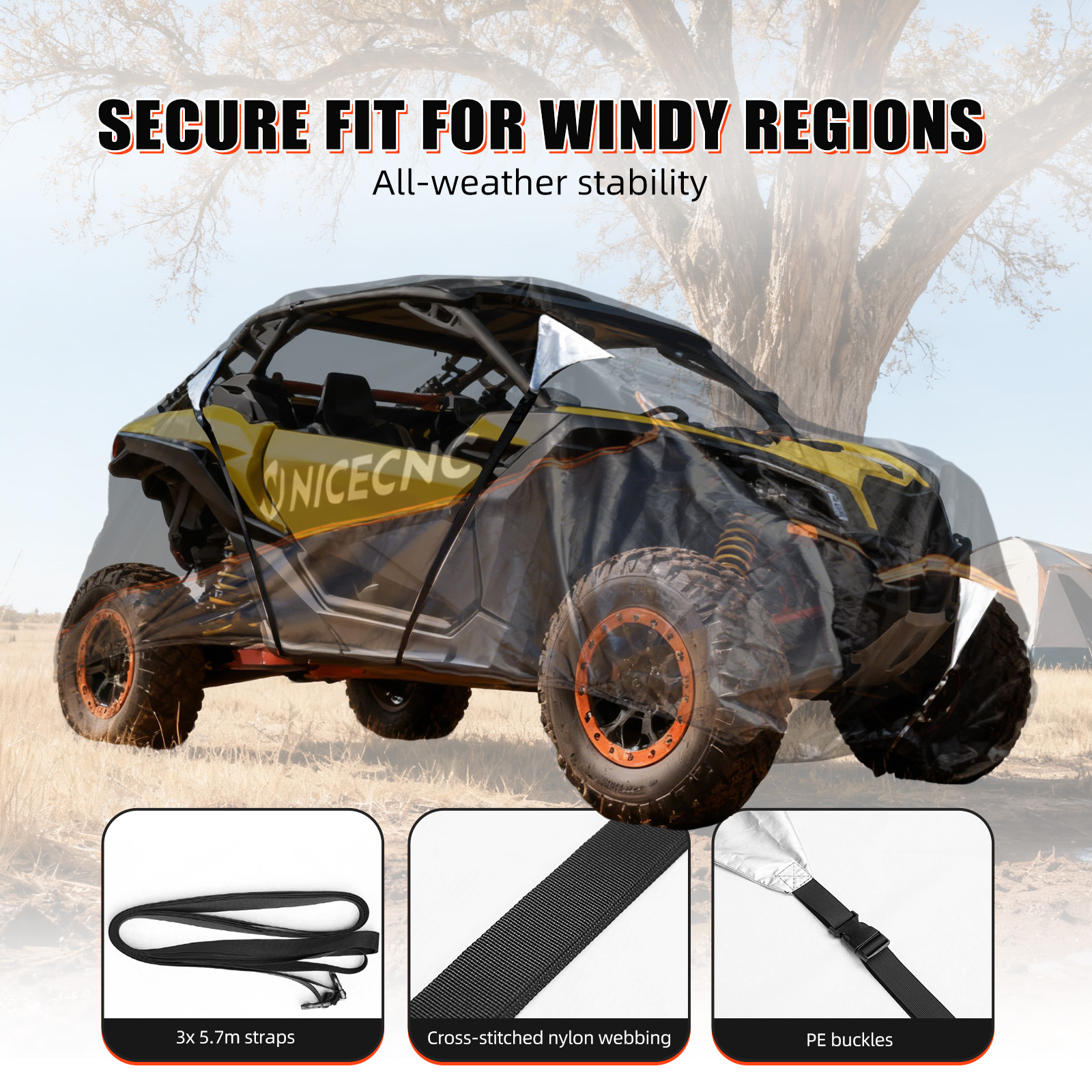 NICECNC Waterproof UTV Cover F - Exhaust Pipe Expander recension och pris