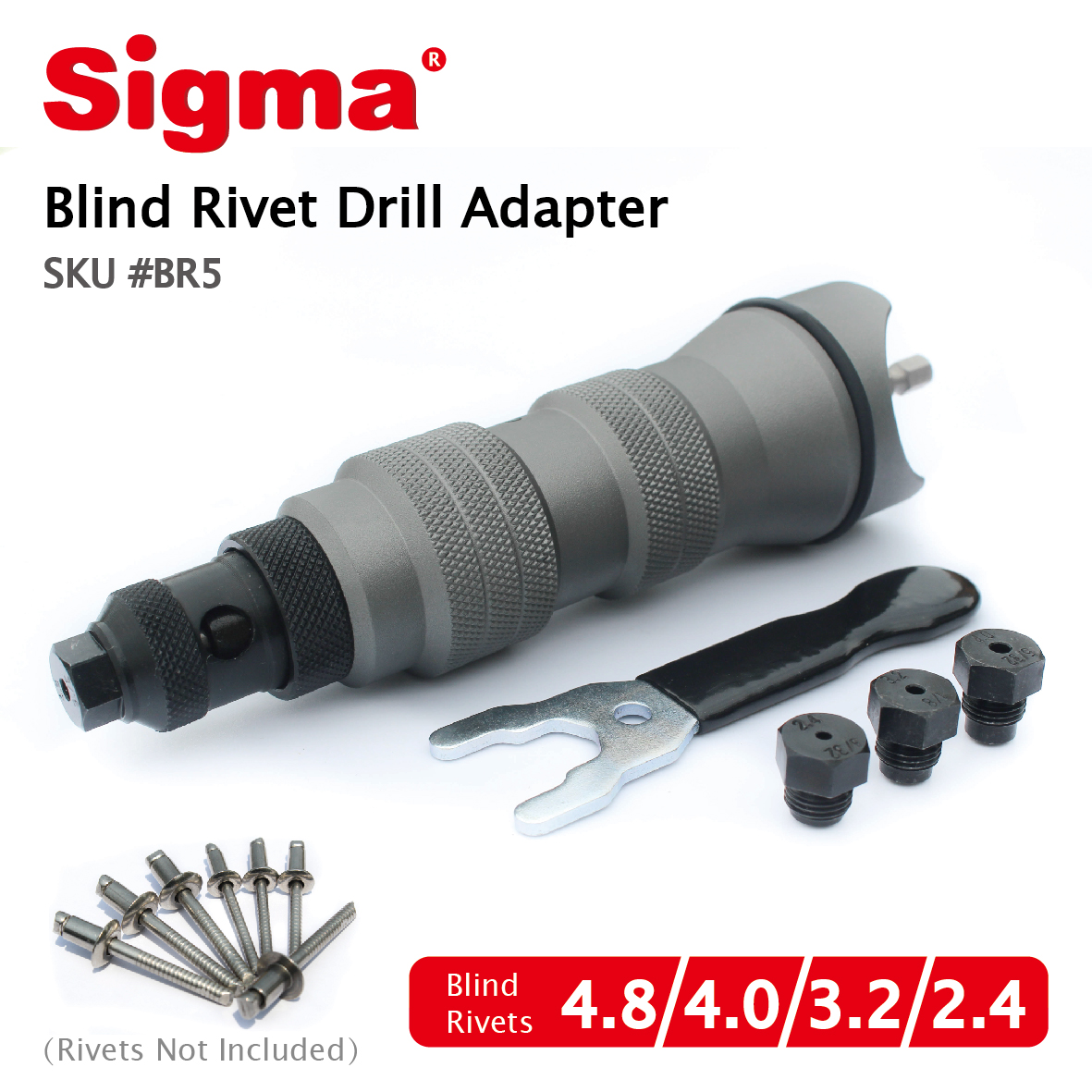 Sigma #BR5 Blind Pop Rivet Dri - Rivet Gun Air recension och pris