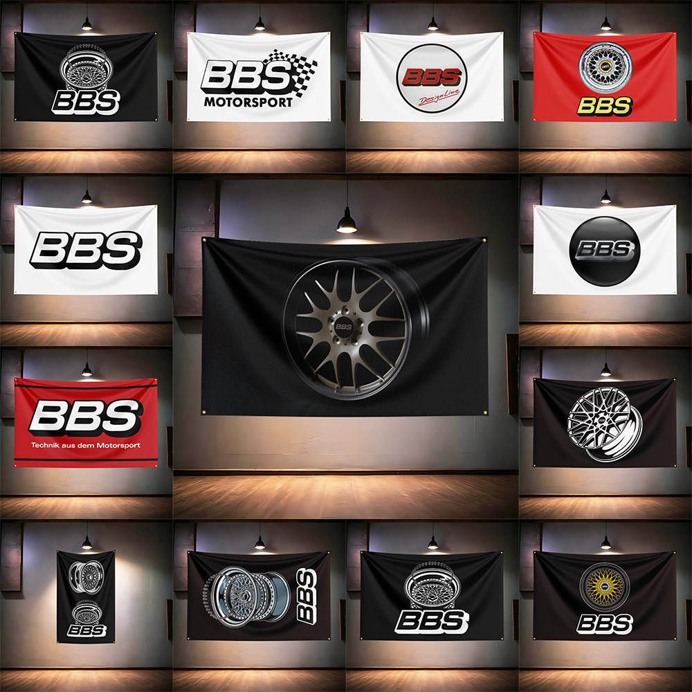 B-B-Ss Wheel Fans Flag 3x5ft 9 - Auto Repair Shop recension och pris