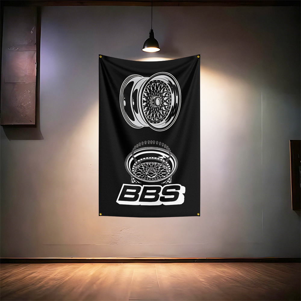 B-B-Ss Wheel Fans Flag 3x5ft 9 - Auto Repair Shop recension och pris